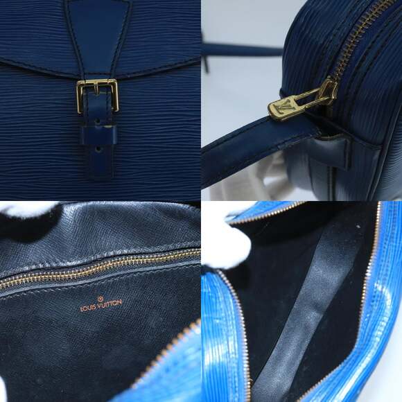 LOUIS VUITTON Epi June Feuille Shoulder Bag Blue M52155 - Picture 11 of 13